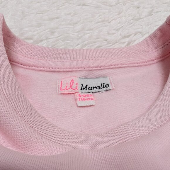 Lilli Marelle Girls Sweatshirt Casual Crew Neck fleece lined long sleeve NWOT - Picture 5 of 8